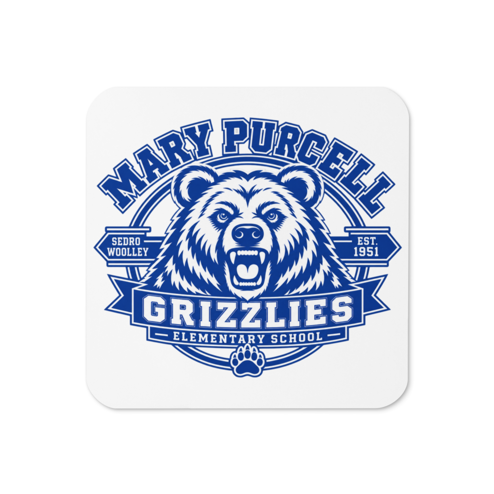 Coaster with Grizzly Design
