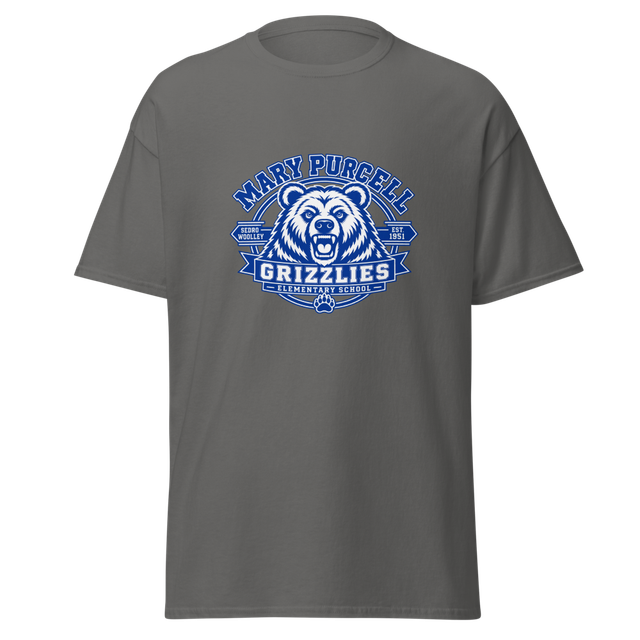 Adult Short Sleeve T Shirt Grizzly Design