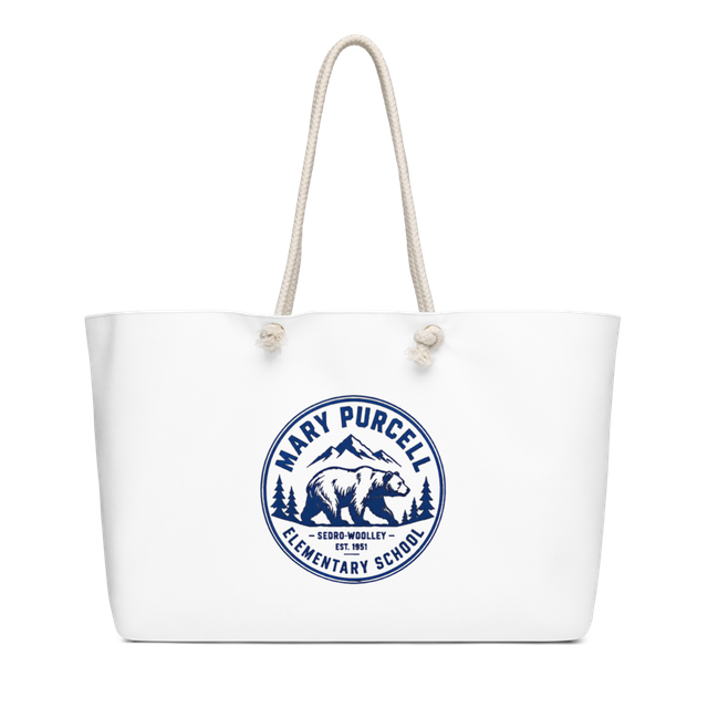 Weekender Tote Bag with Blue Mountains Design