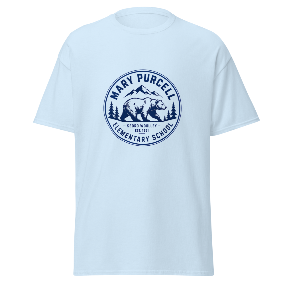 Adult Short Sleeve T Shirt w Blue Mountains Design
