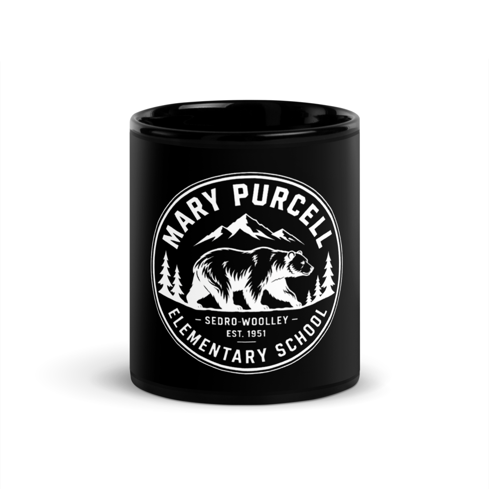 Ceramic Mug with White Mountains Design