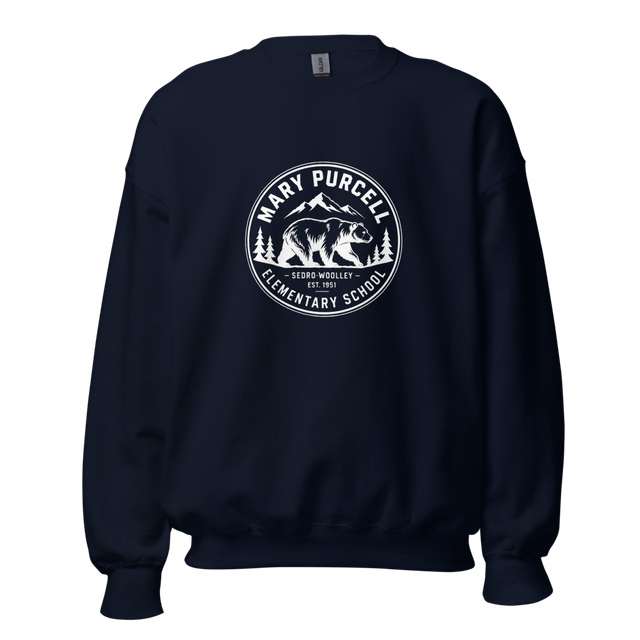 Adult Crewneck Sweatshirt w White Mountains Design
