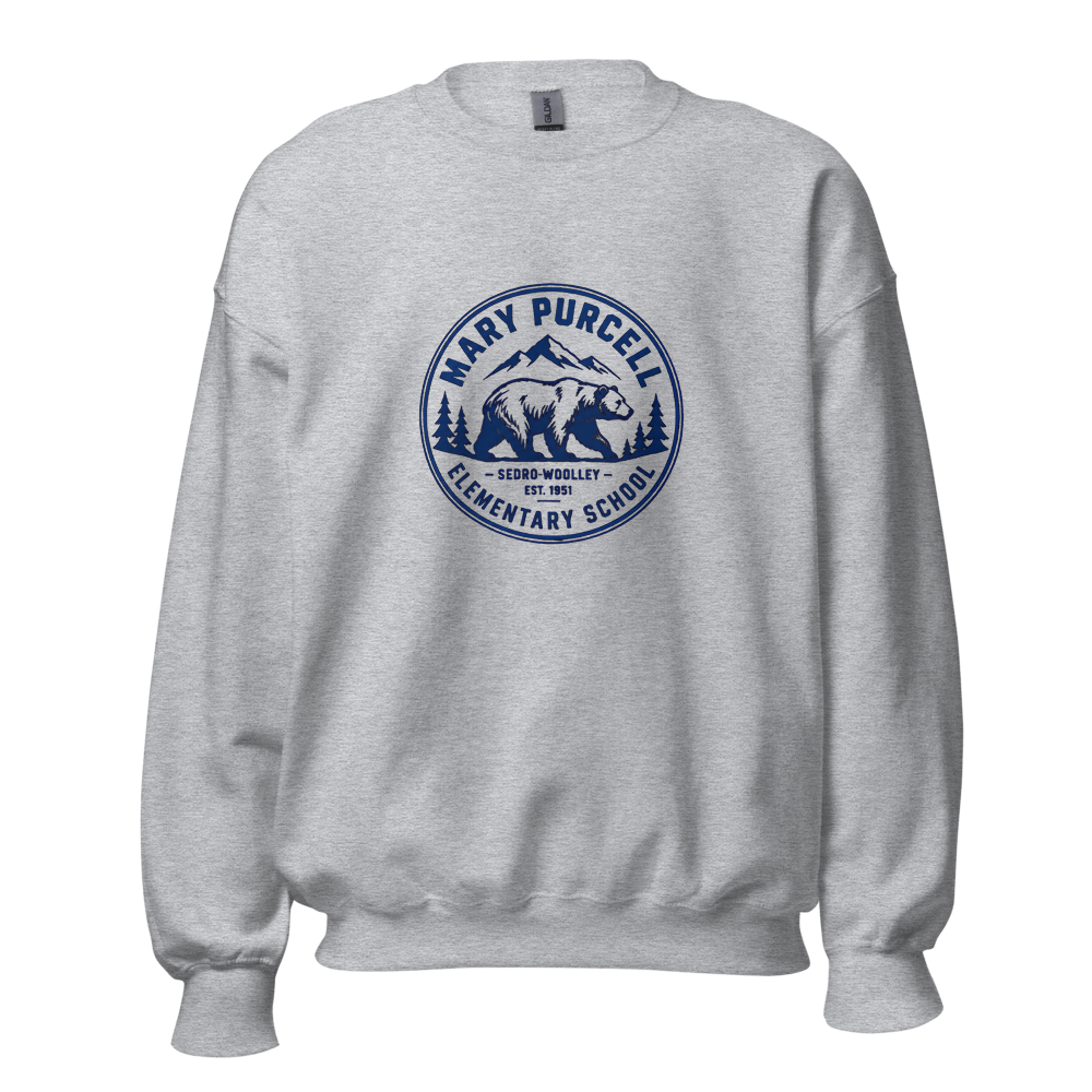 Adult Crewneck Sweatshirt w Blue Mountains Design