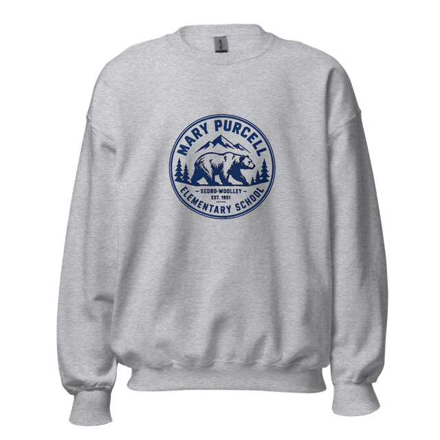 Adult Crewneck Sweatshirt w Blue Mountains Design
