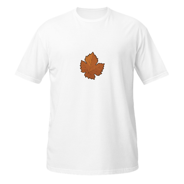 Minimalist Autumn Grape Leaf T-Shirt