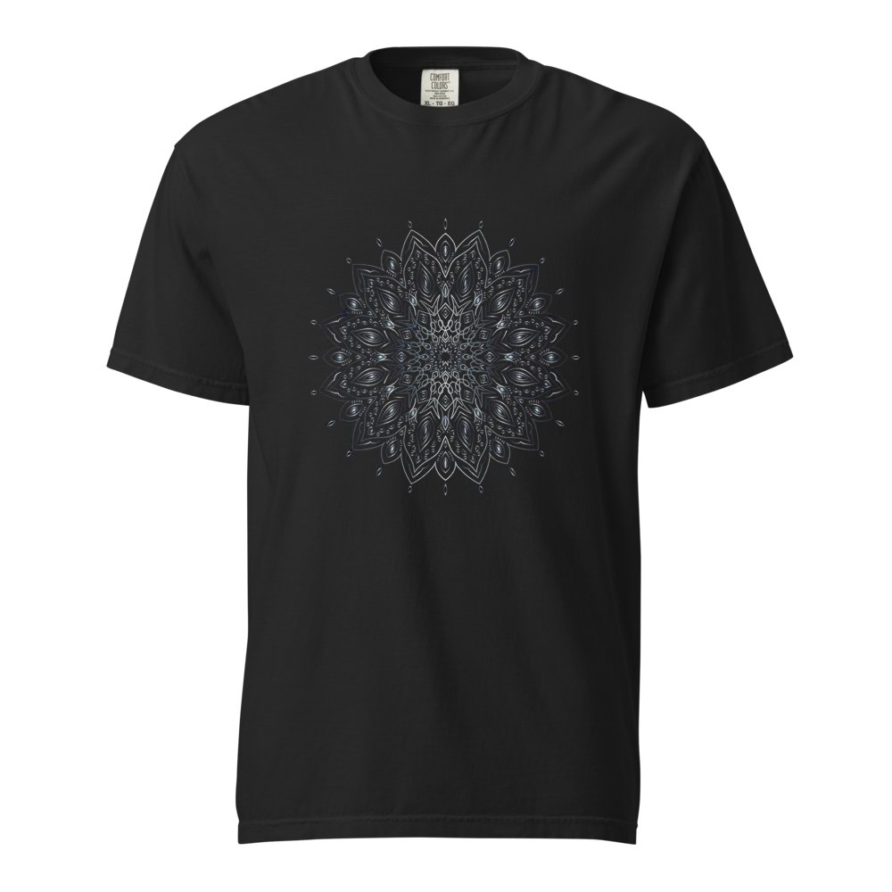 Alpha Print Geometric Mandala Streetwear T-Shirt