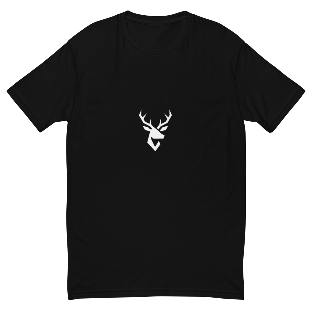 Alpha Print AI Signature Deer Fitted Black Tee