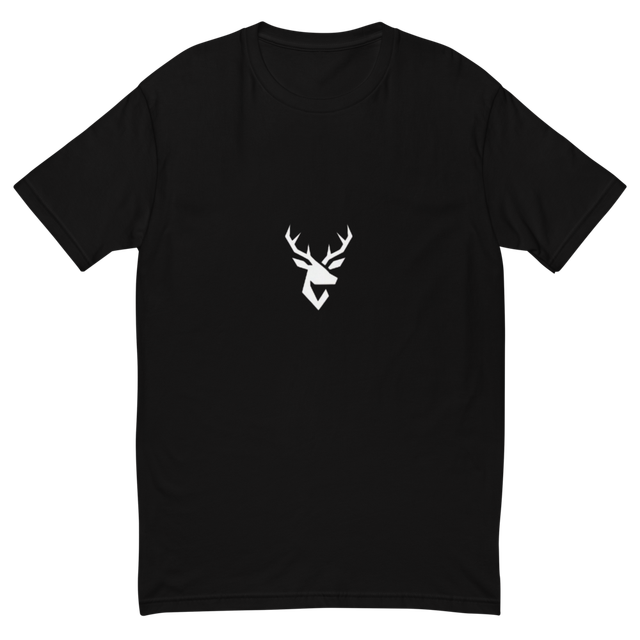 Alpha Print AI Signature Deer Fitted Black Tee