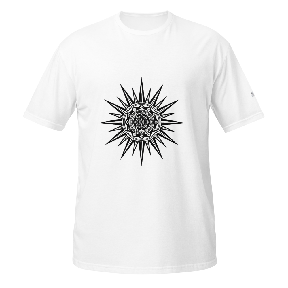 Alpha Print White Sun Graphic Gothic Streetwear Te