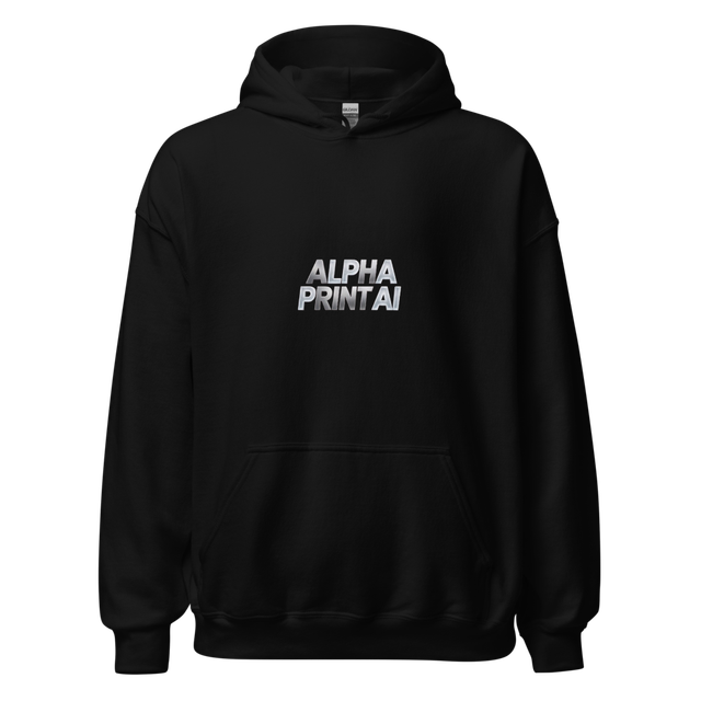 Alpha Print AI Luxury Cozy Winter Hoodie