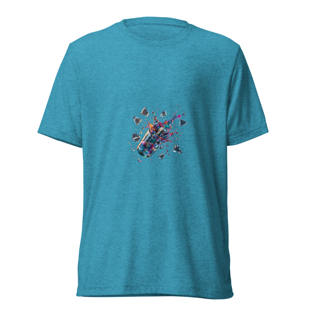 Alpha Print AI Shattered Glass Tri-Blend Tee