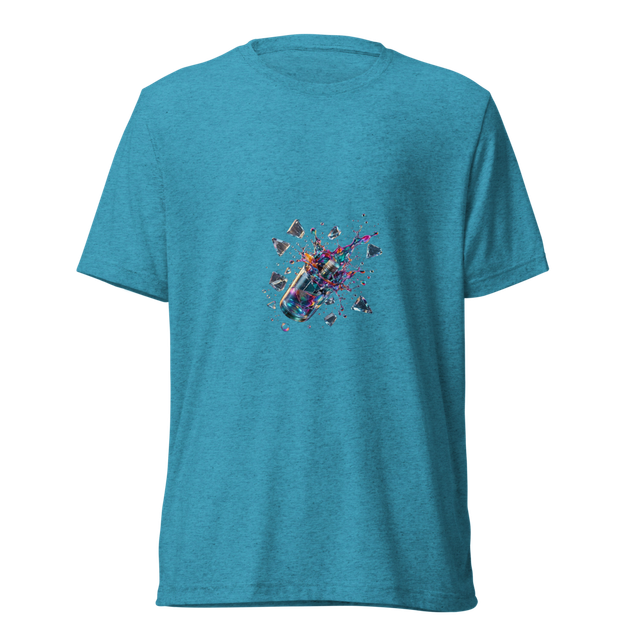 Alpha Print AI Shattered Glass Tri-Blend Tee
