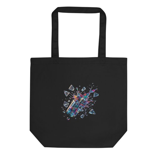 Alpha Print AI Shattered Glass Eco Tote Bag