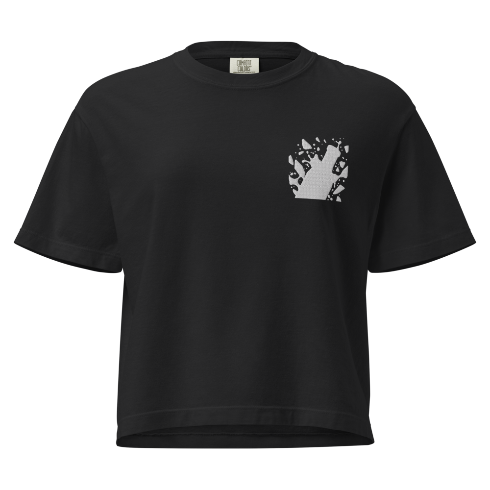 Alpha Print AI Shattered Glass Boxy Heavyweight Te