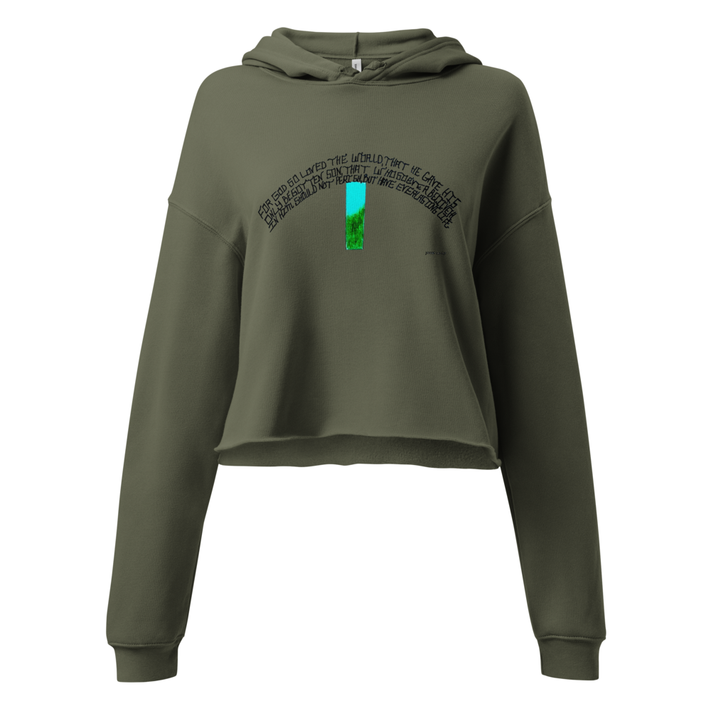 John 3:16 Women's Cropped Hoodie