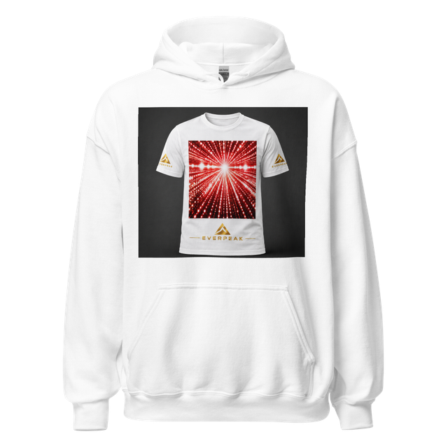 Glowing White Artistic Typography T-Shirt