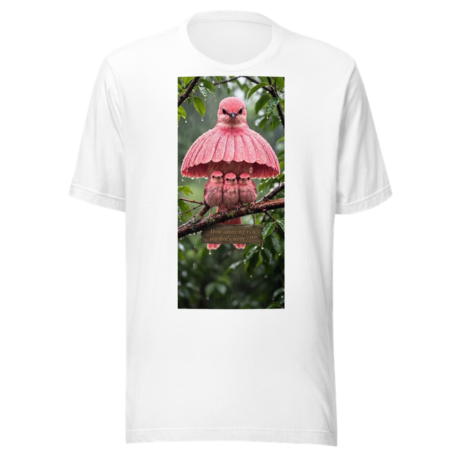 A Pink Mother Bird’s Sheltering Wings