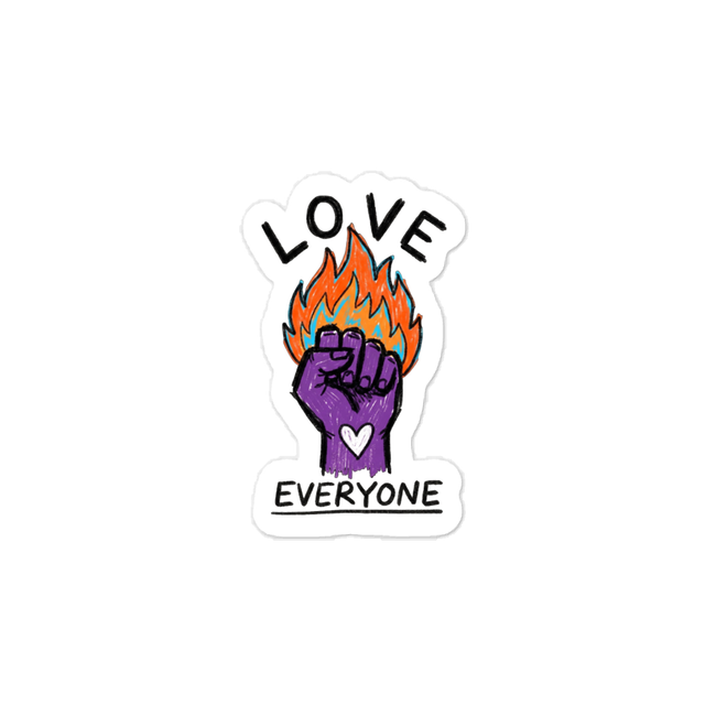 Love everyone sticker