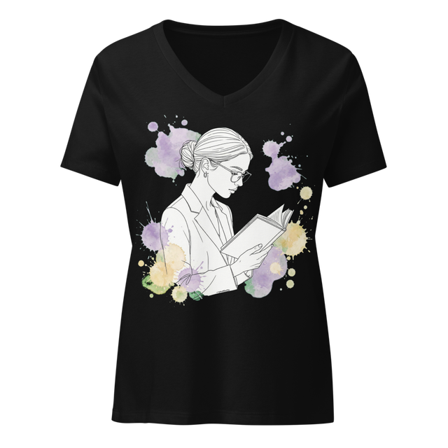 Cozy Reading Vibe Watercolor Graphic Tee