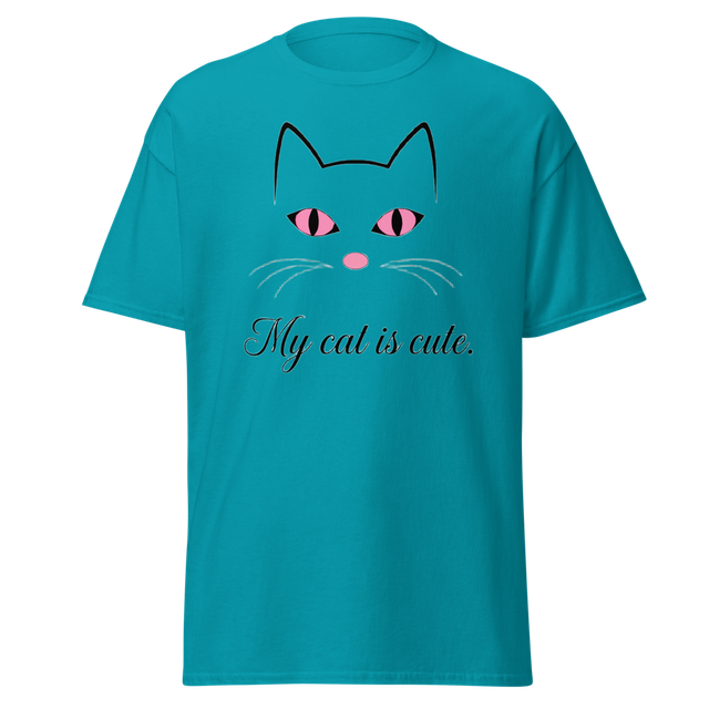 My Cute Cat - Minimalist Pink Eyes Tee