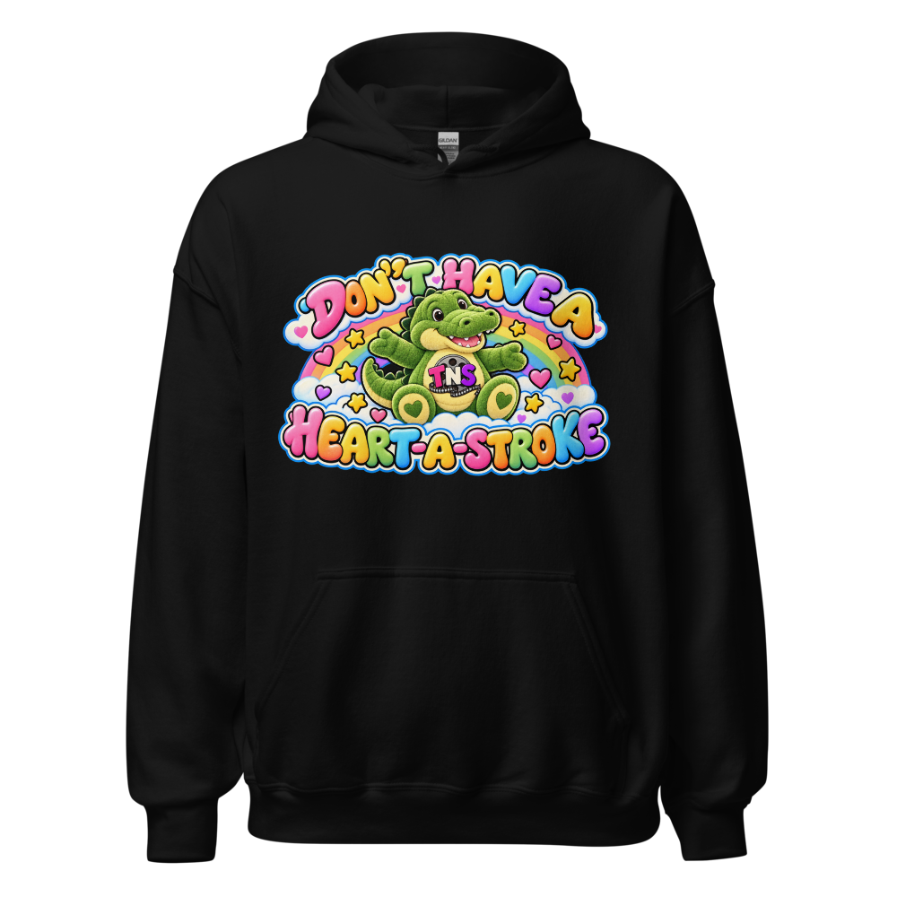 Don't Have a Heart-A-Stroke Alligator BLACK