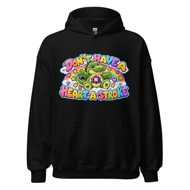 Don't Have a Heart-A-Stroke Alligator BLACK