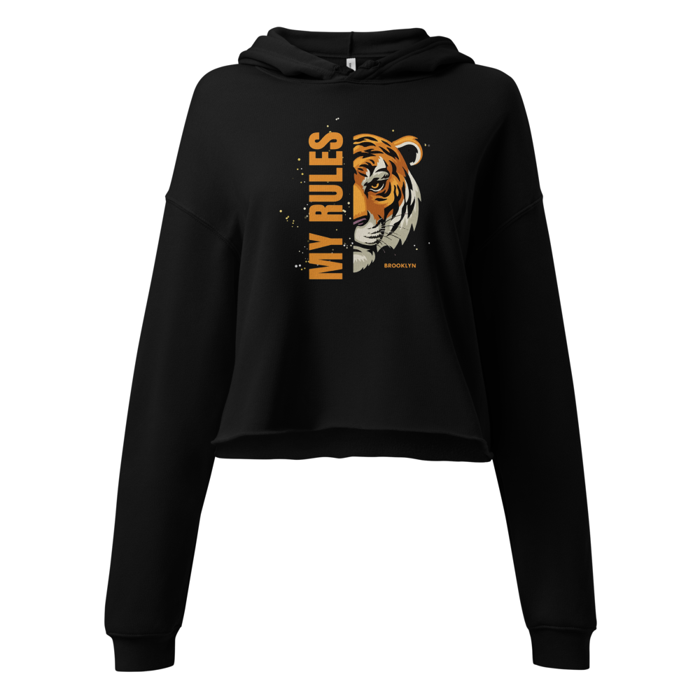 Black Tiger Graphic Hoodie |“My Rules” for Women