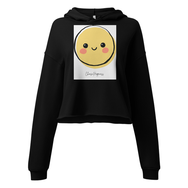 Choose Happiness Women's Cropped Hoodie