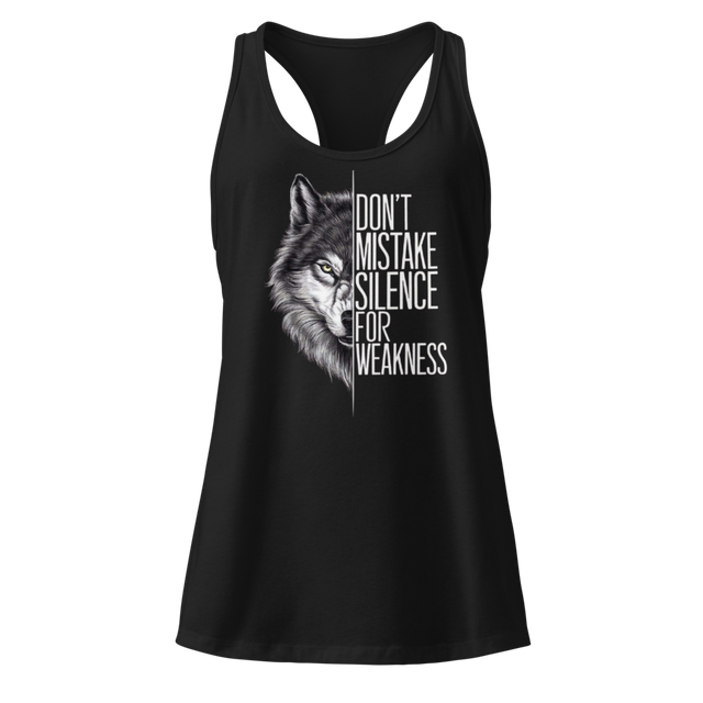 Don't Mistake Silence Wolf T-Shirt gym