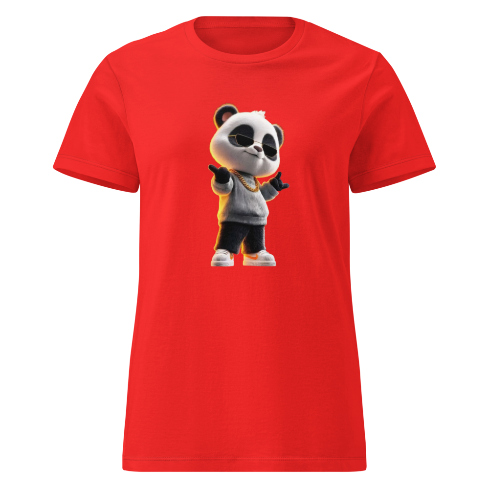 Cute Panda Hip Hop Women's T-Shirt