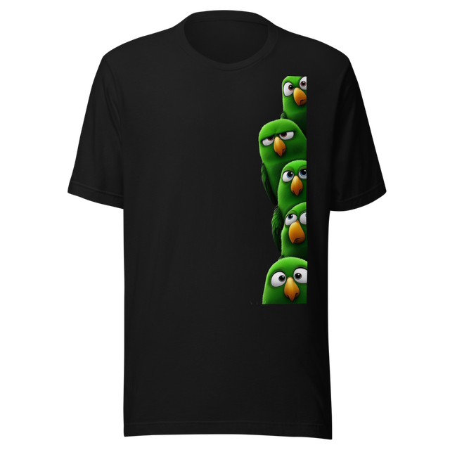 Cute Parrot Stack Unisex T-Shirt