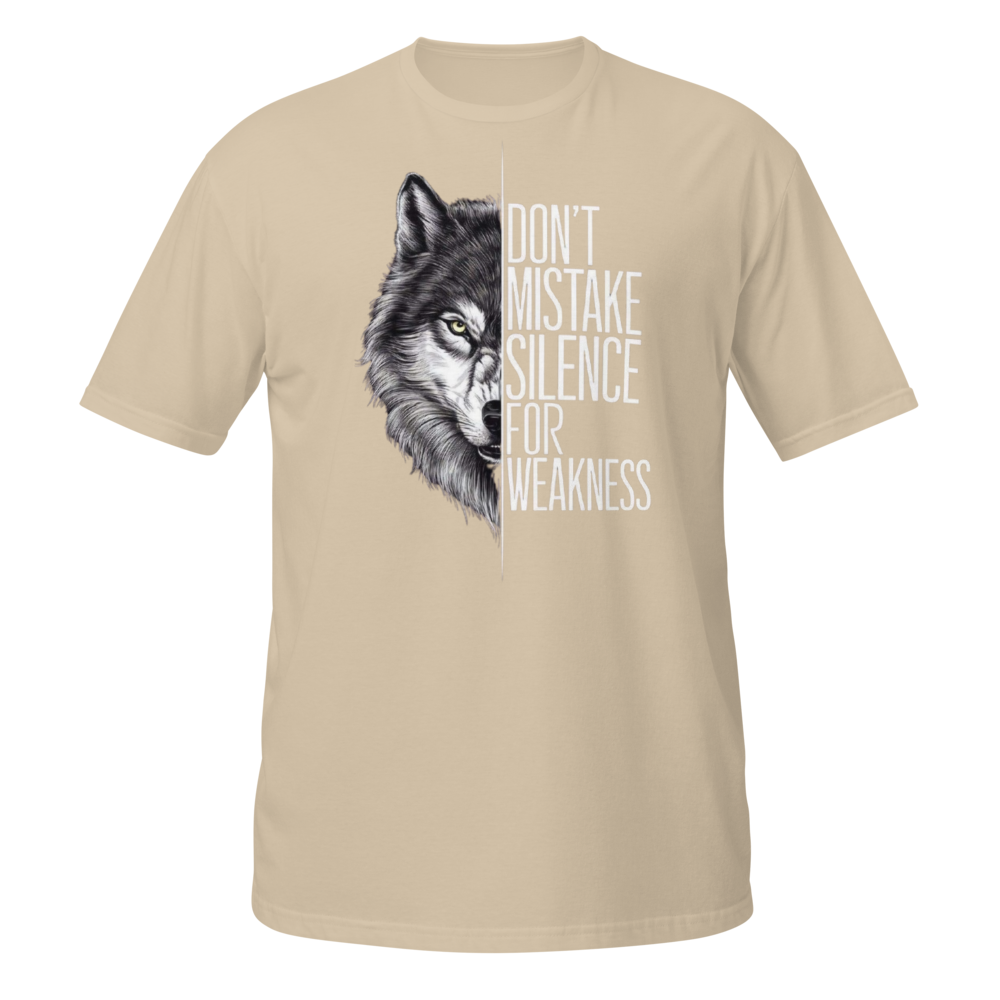 Don't Mistake Silence Wolf T-Shirt64