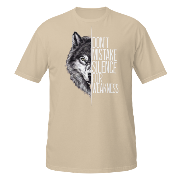 Don't Mistake Silence Wolf T-Shirt64