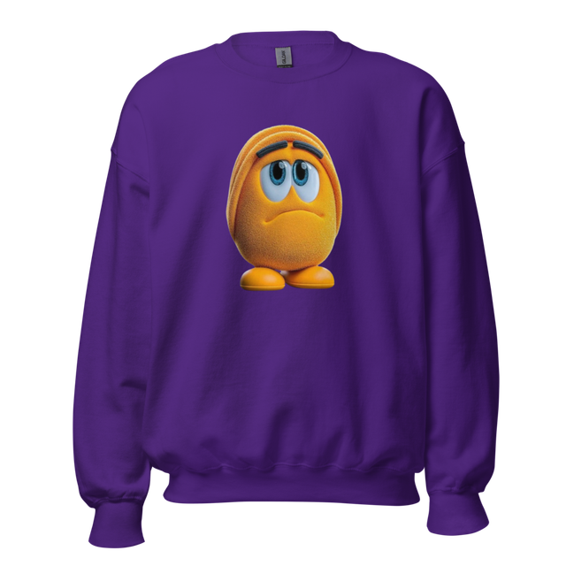 Sad Mood Cartoon Unisex Sweatshirt - Gildan 18000