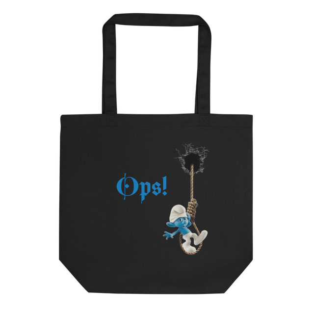 Smurf "Oops" Funny Tote Bag - Eco Canvas