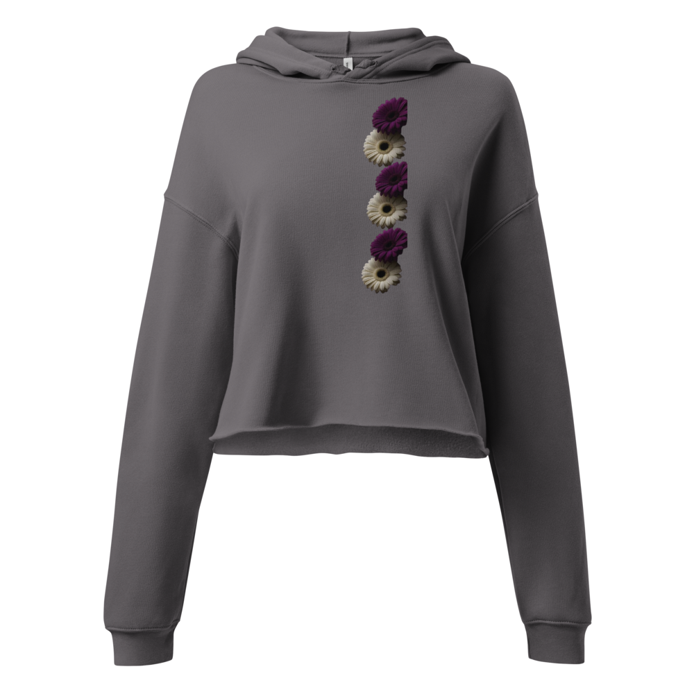 Women's Floral Cropped Hoodie - Bella Canvas 7502