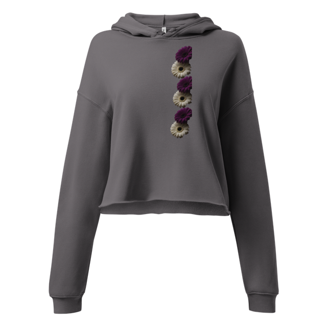 Women's Floral Cropped Hoodie - Bella Canvas 7502