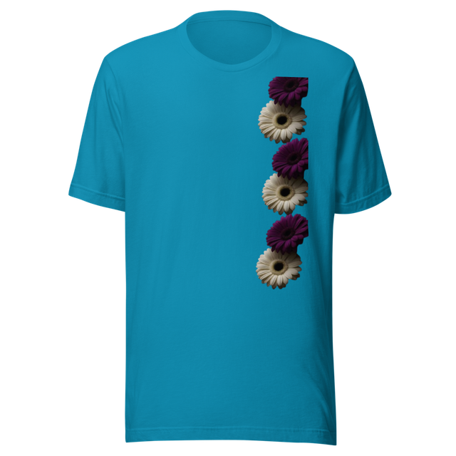 Vertical Floral Unisex T-Shirt - Bella Canvas 3001