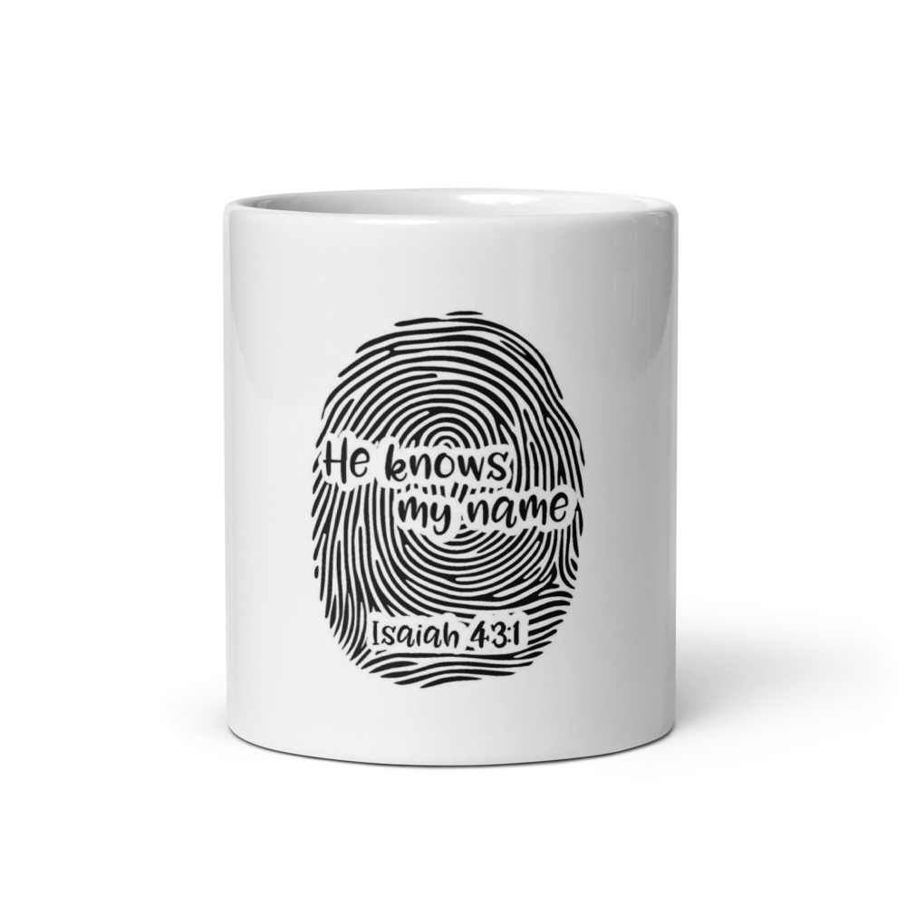 Christian white mug