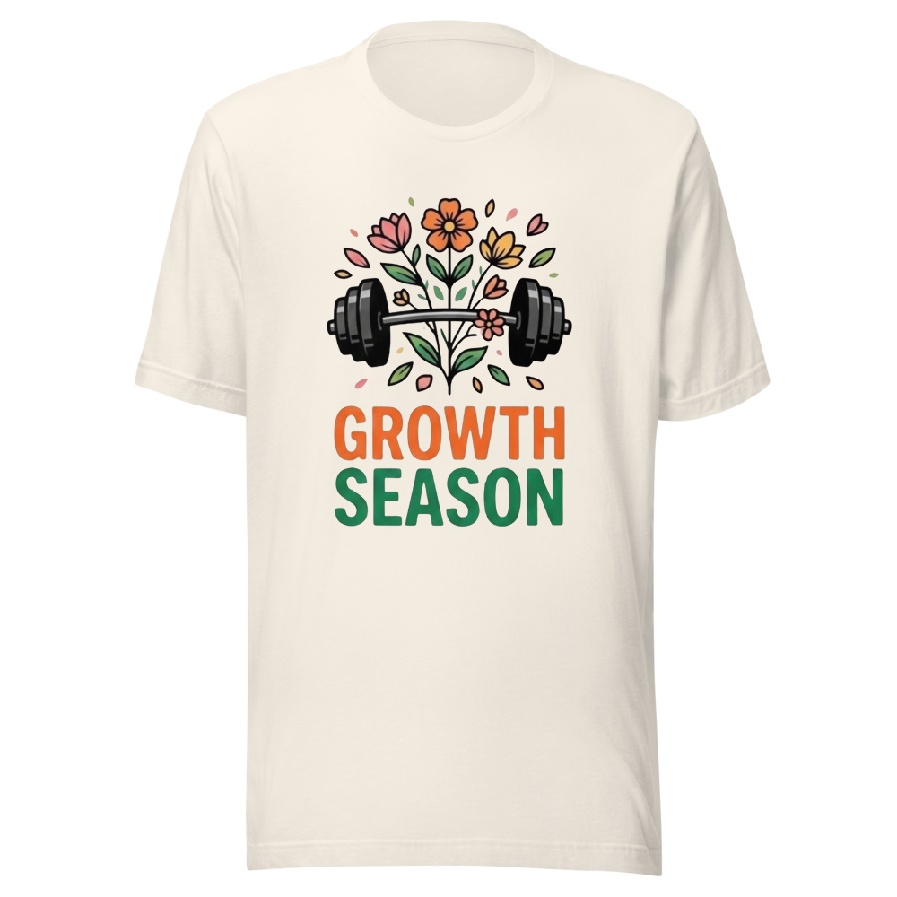 Growth Season Gym Shirt – Floral Workout Fitness 