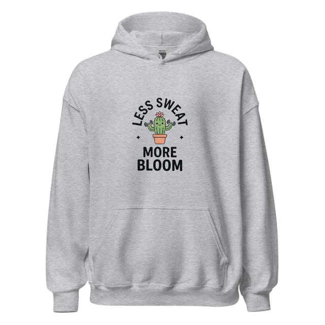 Less Sweat More Bloom Gym Hoodie – Botanical Fitne