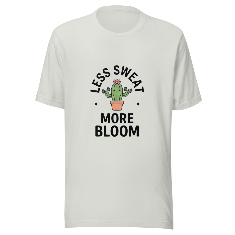 Less Sweat More Bloom Gym Shirt – Botanical Fitne