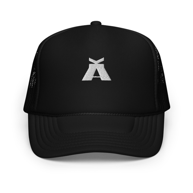 AK Black Men Foam Trucker Hat