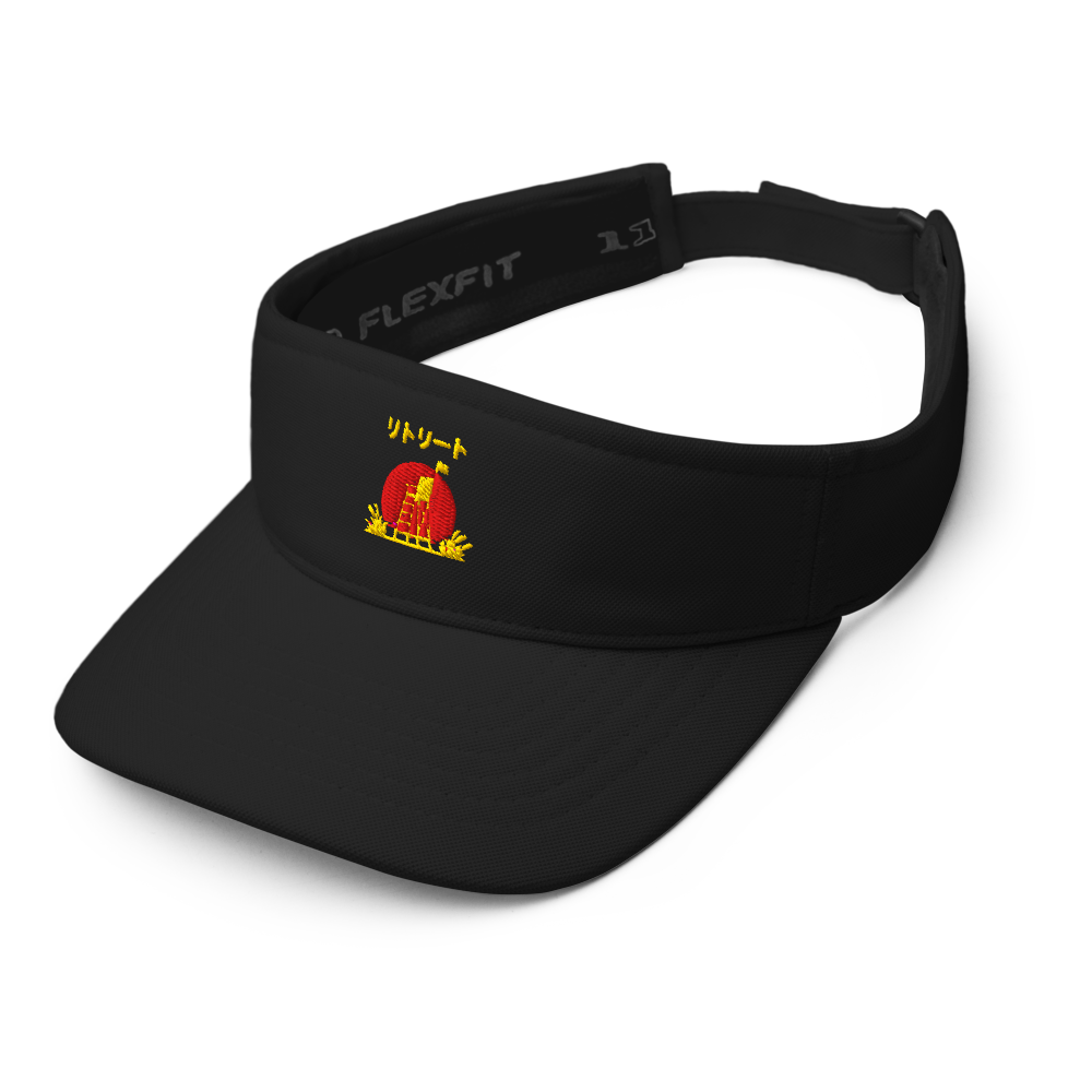 Sun set design of a visor.gold