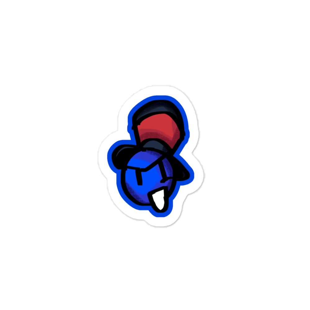 Blue Coin Sticker