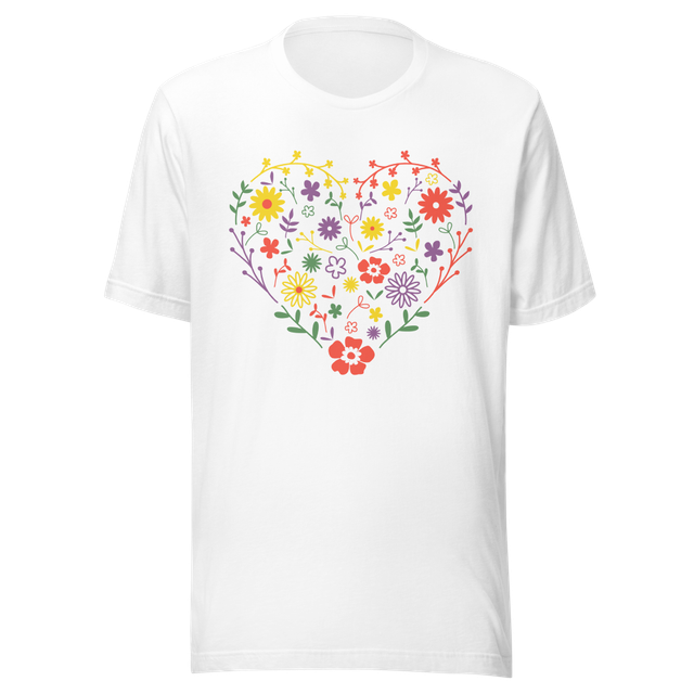 Floral Heart Graphic T-Shirt