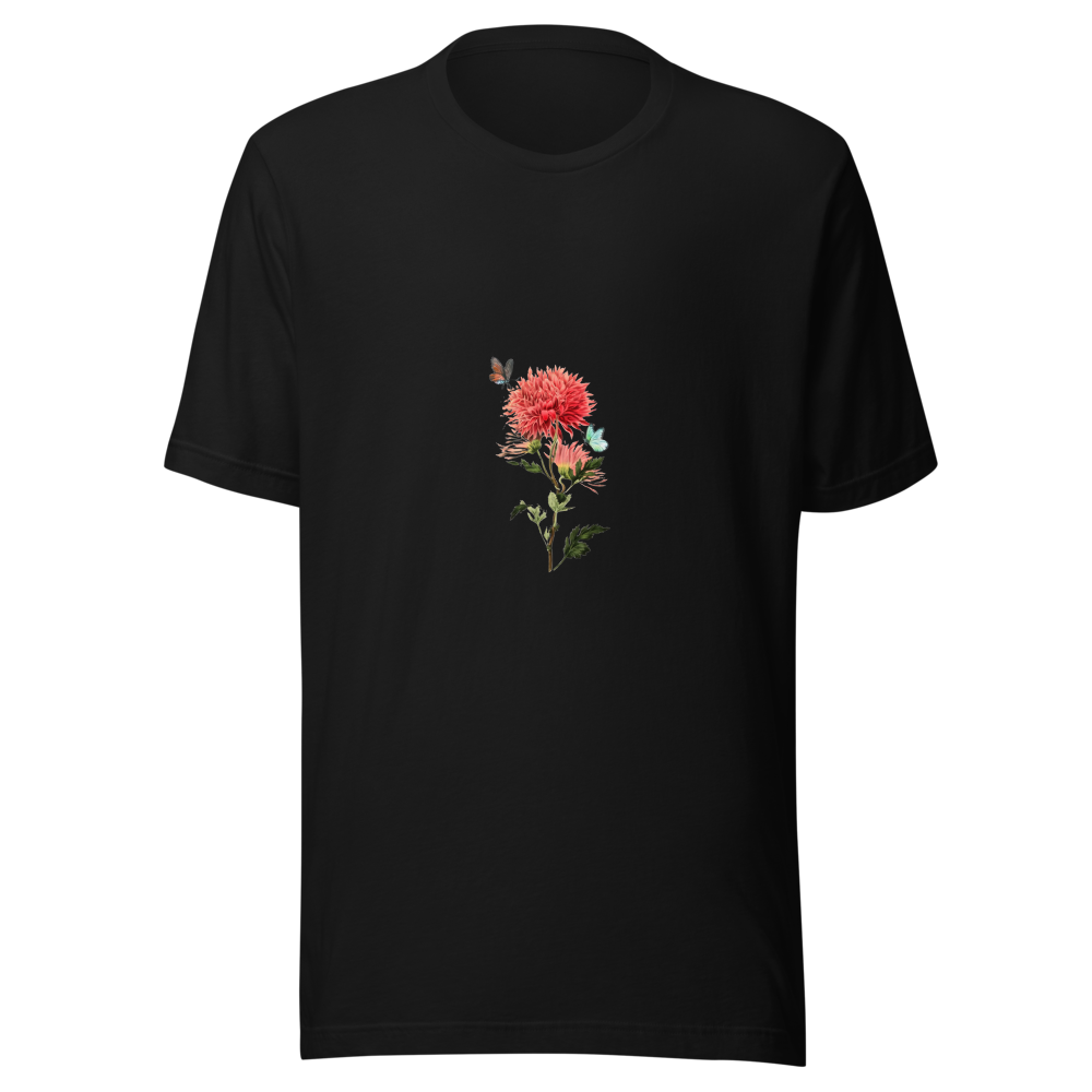 Elegant Floral Butterfly Tee
