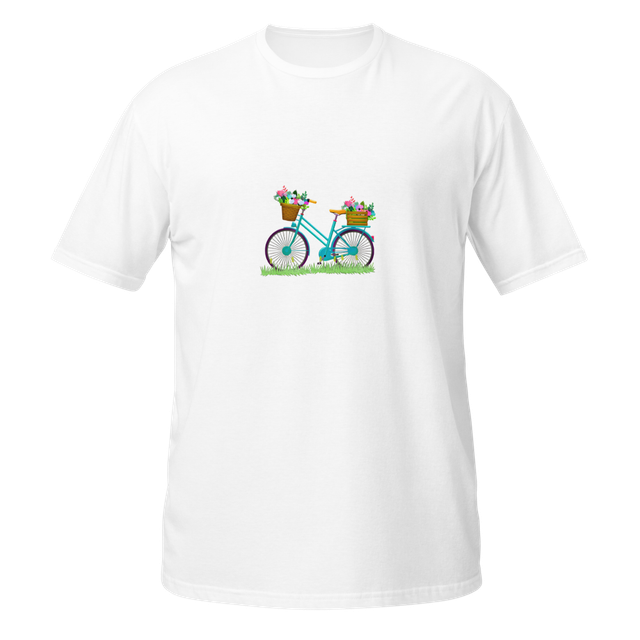 Vintage Floral Bicycle T-Shirt
