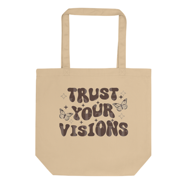 Trust your visions aesthetic eco tote bag
