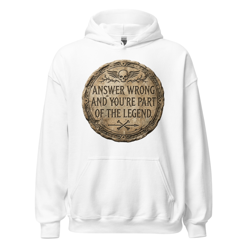 Answer Wrong, Engraved Stone Medallion Graphic